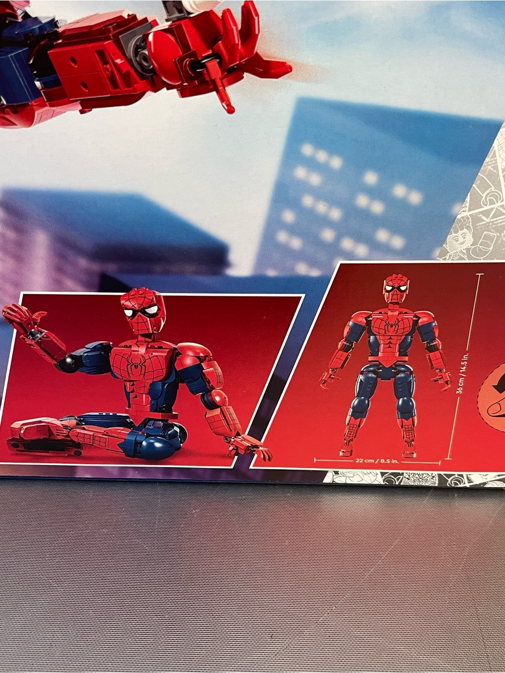 Lego Marvel Super Hero’s Spider-Man Poseable Hero Build Set 76346 813Pcs 12+ NIP - Picture 6 of 9